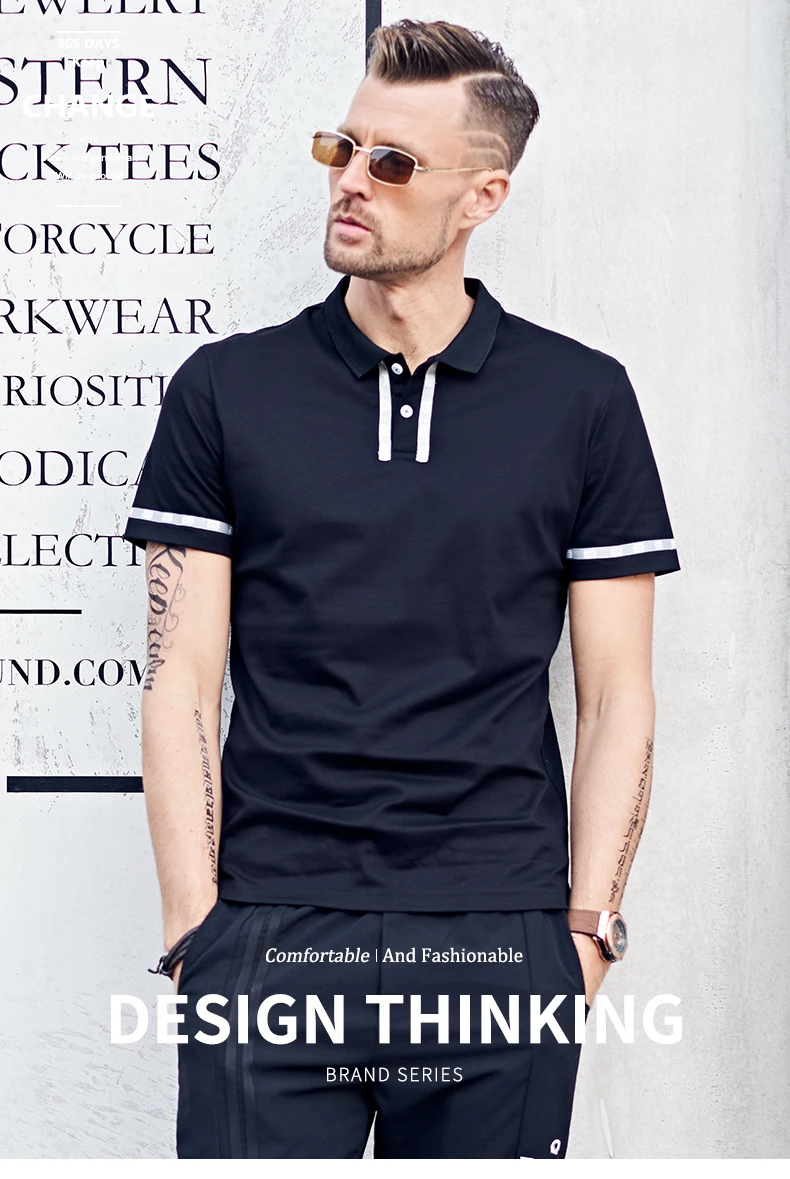 verão algodão preto casual camiseta polo seco camisa polo masculina t3707