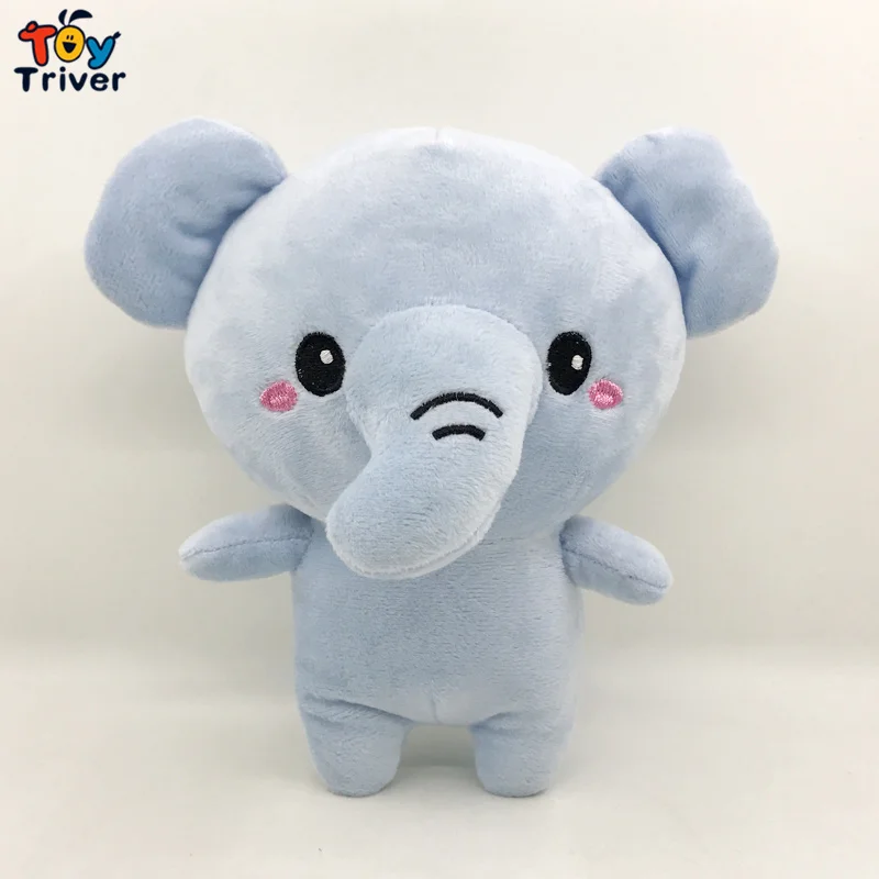

18cm Cartoon Blue Elephant Plush Toy Triver Stuffed Dolls Baby Kids Children Kawaii Birthday Gift Home Shop Decor Drop Shipping