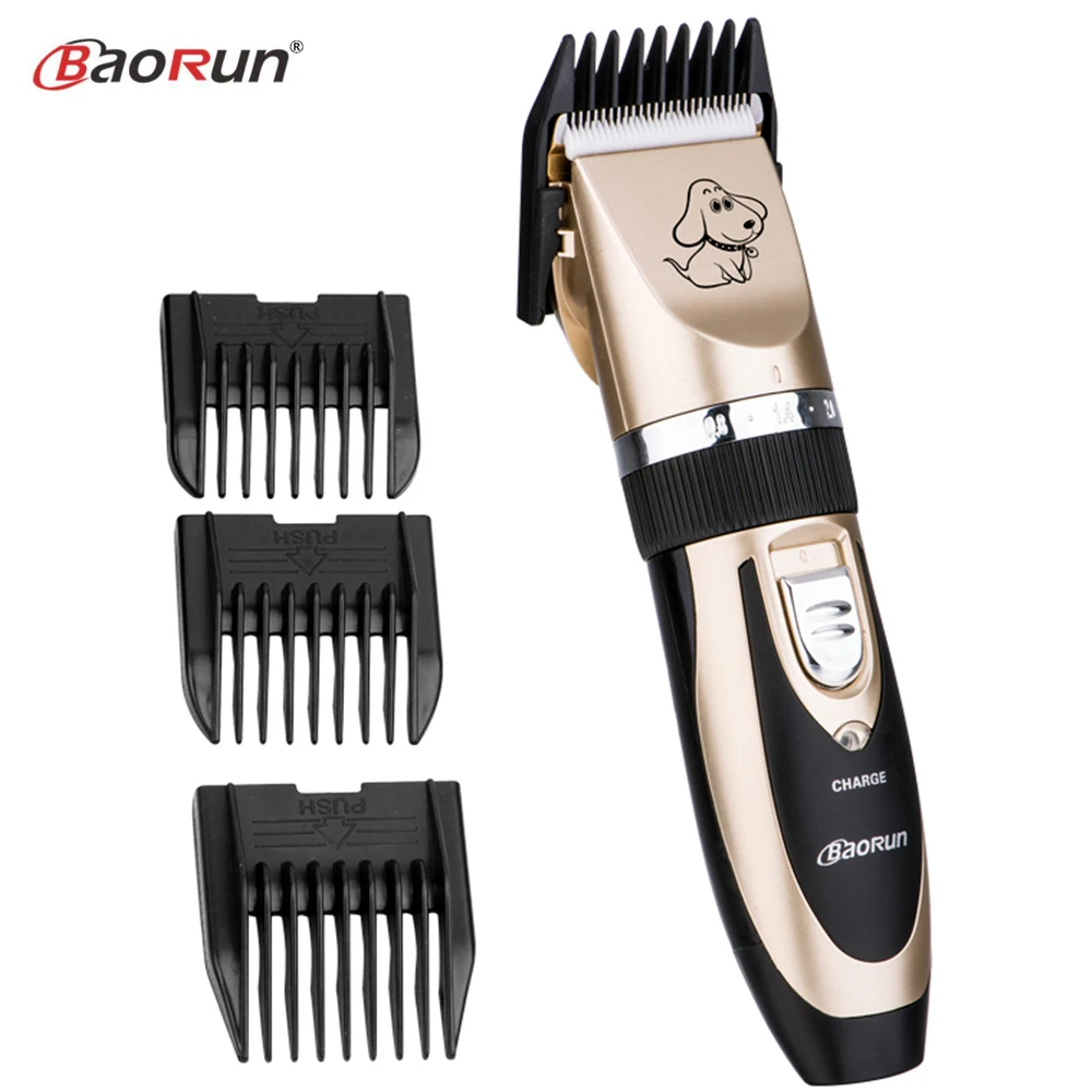 Baorun Professional Pet Dog Hair Trimmer Cat Animals Grooming Clippers Rechargeable Electric