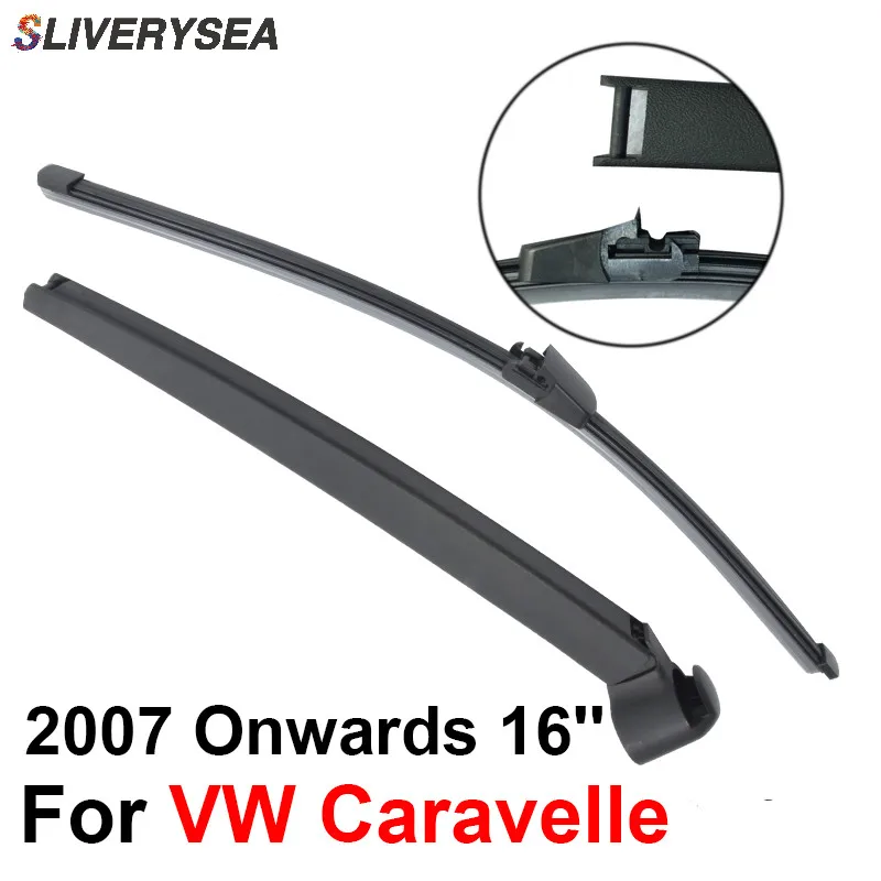 

SLIVERYSEA Rear Wiper Blade and Arm For Caravelle 2007 Onwards 16'' 4 door van High Quality Iso9000 Natural Rubber