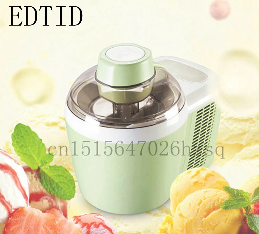 EDTID Full Automatic Ice-Cream Maker mini ice cream machine household intelligent 0.6L QT Capacity Frozen Yogurt Sorbet | Бытовая