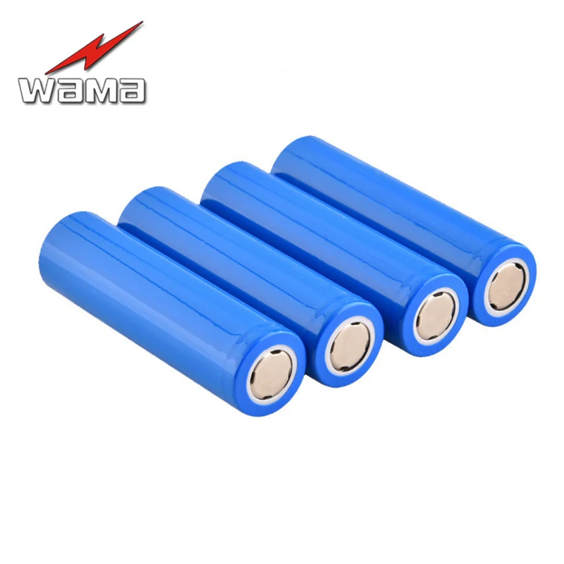 4 шт./лот Wama 18650 настоящий 1800 мАч li-ion 3 7 в перезаряжаемый аккумулятор для