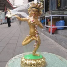 USPS в США S0037 1" Тибет Буддизм Народная Храм Бронзовый окрашены Золоченый Ваджраварахи Будда Искусство скульптуры