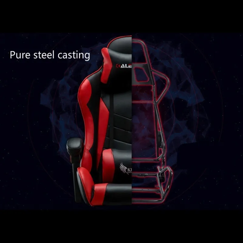  Multi-function Office Chair Household Reclining Massage Computer Chair with Footrest Lifted and Rot