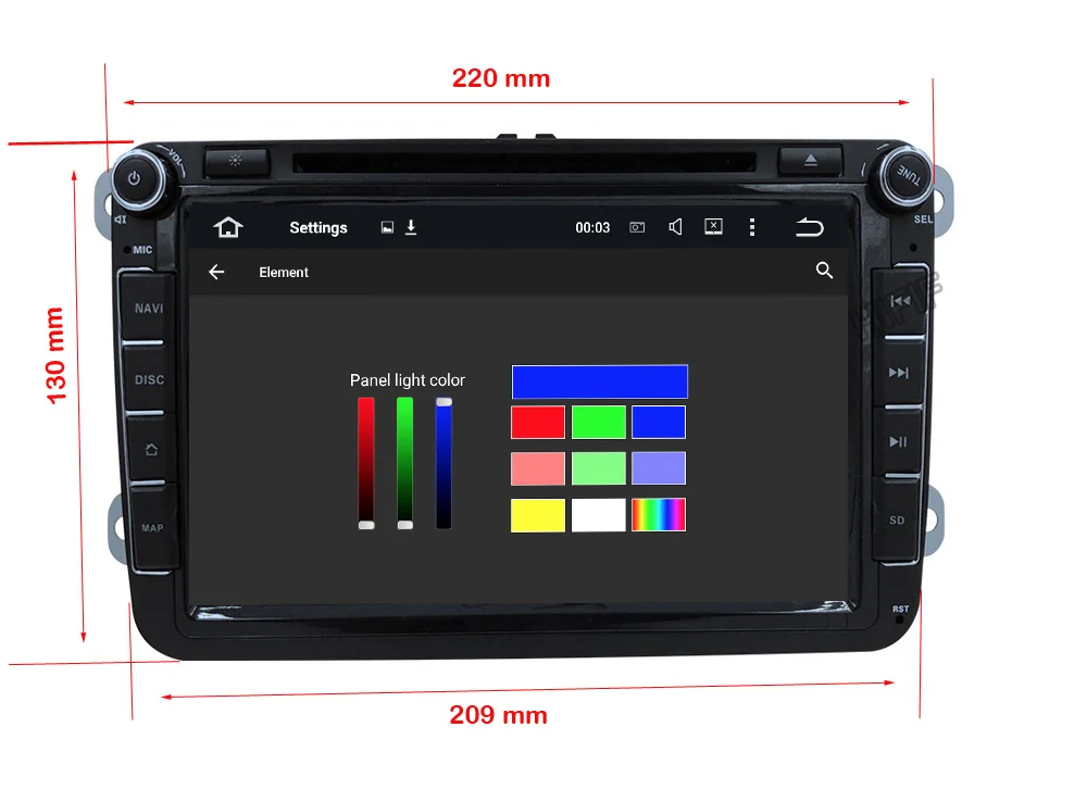 Flash Deal HIFIF 8"CAR DVD GPS navi 1024x600 Android 8.0 for VW golf 5 6 touran passat B6 sharan jetta caddy Tiguan EOS Radio GPS navi map 2