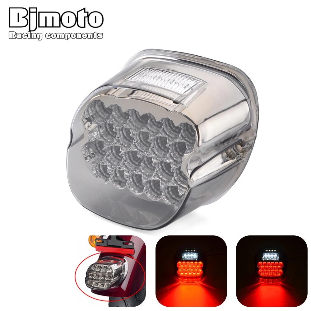 Motorcycle Tail Light For Qianjiang For Keeway K-Light 125/202/QJ200-2H Motorcycle Rear Light Tail Lamp ABS Black Motorbike Stop Brake Running Indicator Motorbike Brake Stop Light