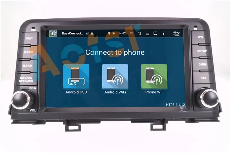 Sale 8 Core Android 6.0 Auto Stereo GPS Navigation Radio Receive Bluetooth For KIA PICANTO MORNING 2017 2018 NO Car CD DVD Player 2