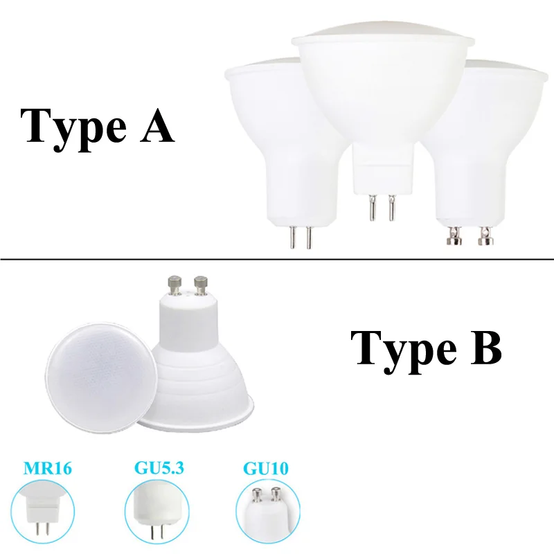 10 шт. затемняемый ультра яркий 3 Вт 5 Вт GU10 MR16 GU5.3 светодиодный светильник AC220V Светодиодный точечный светильник Теплый/холодный белый светильник DC12V Внутреннее освещение