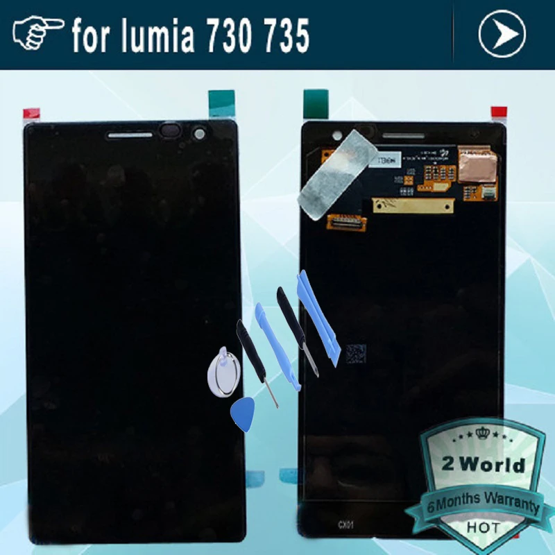 

4.7inch LCD Screen for nokia lumia 730 735 With Touch display Digitizer Assembly replacement + tools