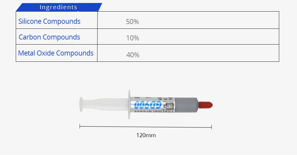 10 шт. 7 г GD900 радиатор тепловой грест процессор термопаста кулер радиатор водяного охлаждения жидкого металла процессор охлаждения
