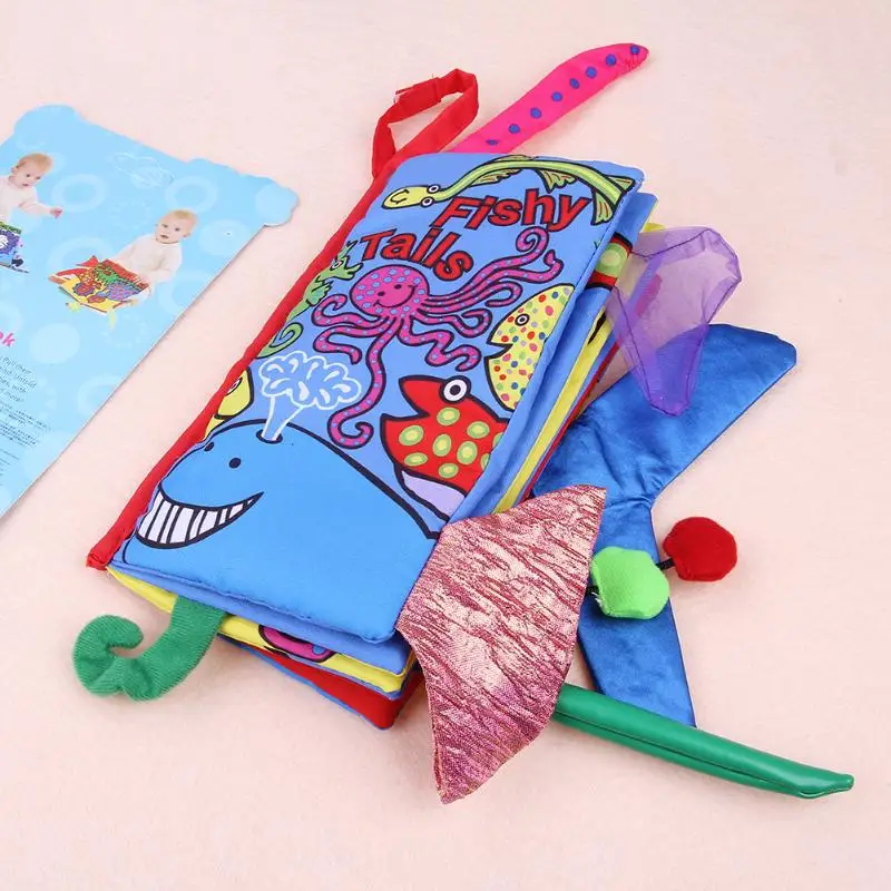 ALLOYSEED Baby Safety Knowledge Cloth book Childrens Room Decorations 0~12 Months Animal Style Baby Toys Early Development Books
