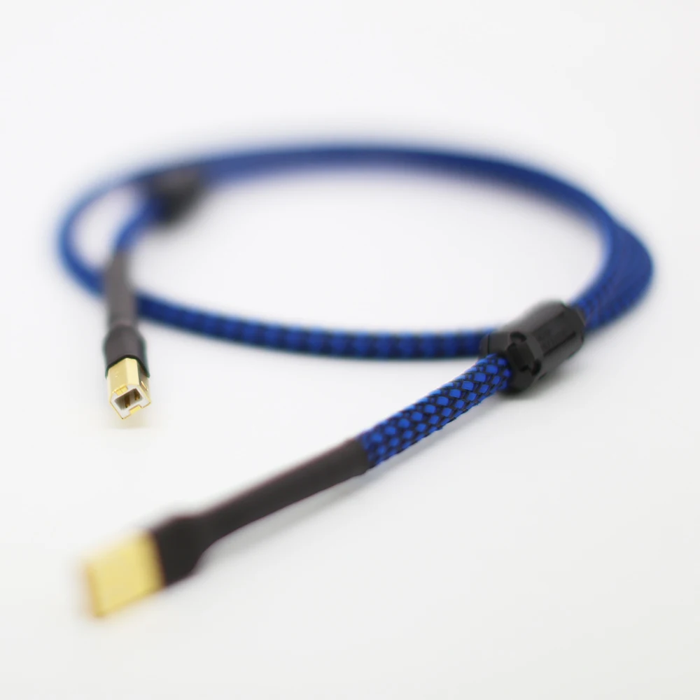 SQ-88B pure copper Silver USB Cable DAC line Type A-B A To B Digital Audio HIFI