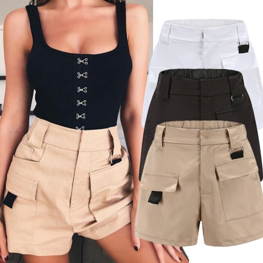 cargo high waisted shorts