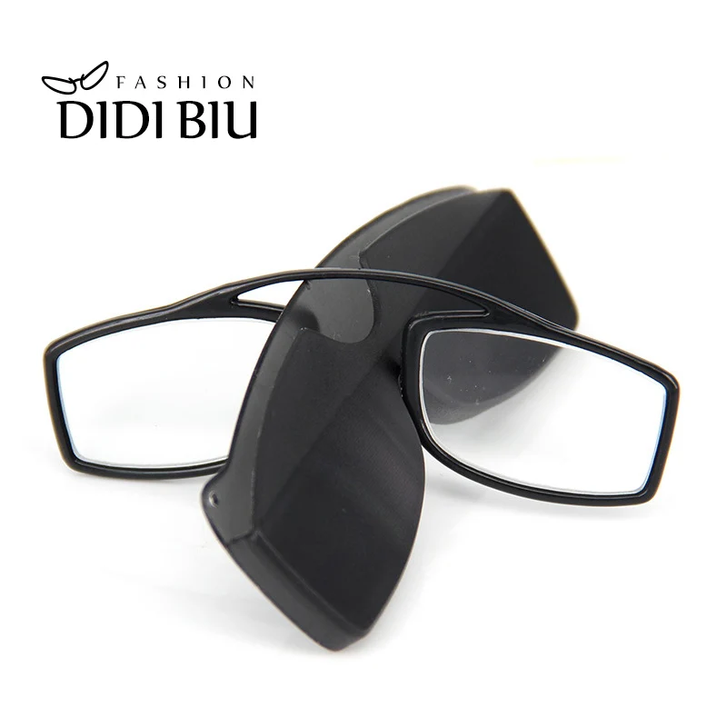 DIDI TR90, мини очки для чтения, зажим для носа, прямоугольные оптические очки с коробкой, кошелек, очки по рецепту, градусов от 1,0 до 3,0, UN951