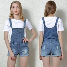 Модный ковбойский комбинезон женские джинсовые шорты с дырками и градиентом на лямках комбинезон с лямками джинсовые шорты новые ковбойские шорты