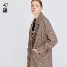 Toyouth женские шерстяные пальто корейский верблюд зимнее пальто Mujer Длинное теплое пальто дамы Повседневное элегантные пальто Femme верхняя одежда