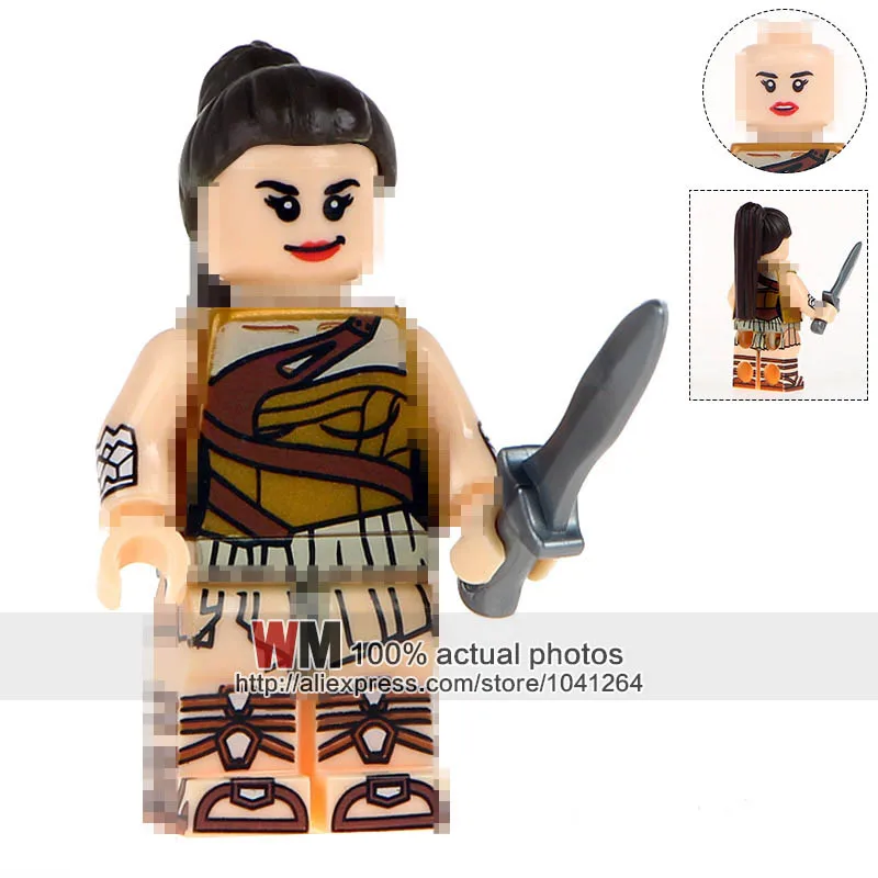 

Single Sale Building Blocks WM392 Wonder Woman DC Super Hero Harley Quinn Joker Education Collection Kids Toys WM6014
