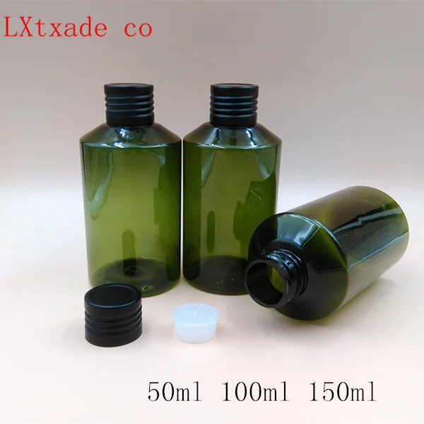 Frasco de Perfume Frete Grátis 200ml Verde Lucency Plástico Vazio Toner Adstringent Recipientes Cosméticos 50ml 100ml 150ml 3 Beleza e saúde