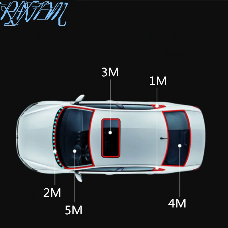 Стикер для уплотнения крыш автомобиля 3 м Chevrolet Cruze Trax Aveo Lova Sail Epica Captiva Volt Camaro Cobalt