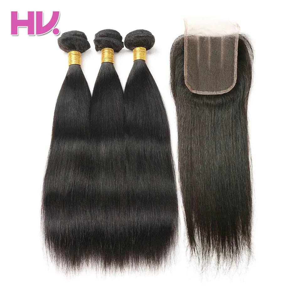 Hair Villa Brazilian Straight Hair Non Remy Hair 2/3 Bundles Human Hair