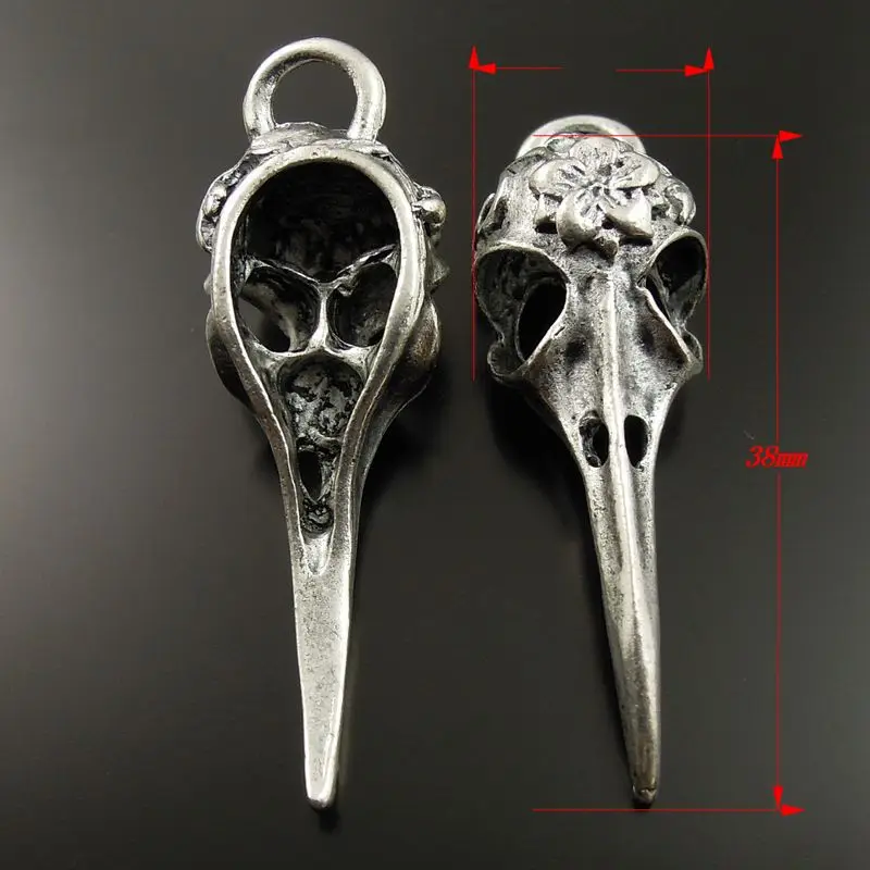 Подвеска для ожерелья в виде птицы клюва черепа цветка 10 цветов|charm brass|pendant framependant