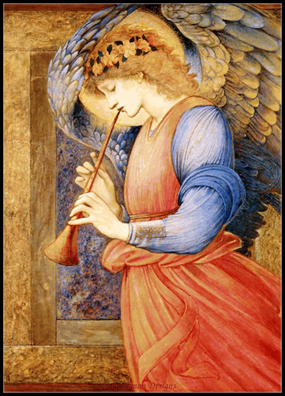 прерафаэлиты берн джонс. ангел со скрипкой. ангел с дудочкой. картина живопись флейтист музыкант. музицирующий ангел мелоццо да форли 1480.