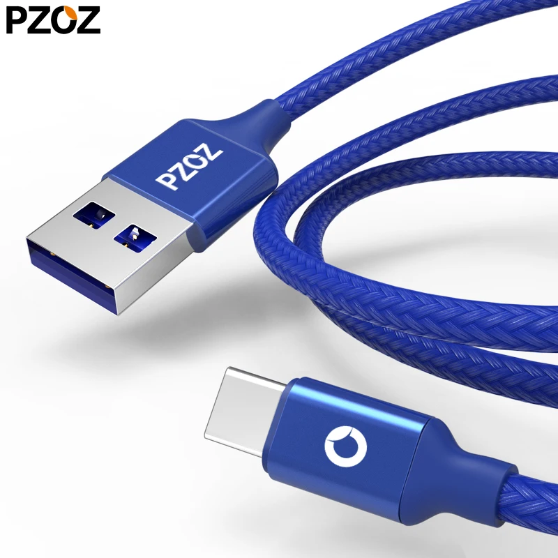 Usb кабель PZOZ type c для быстрой зарядки 5А usb 3 1 длинный адаптер xiaomi mi 8 se max huawei p20 pro p10