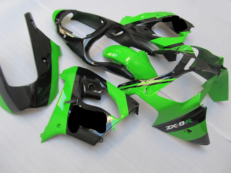 Комплект обтекателей для мотоцикла KAWASAKI Ninja ZX9R 00 01 ZX 9R 2000 2001 комплект зеленых