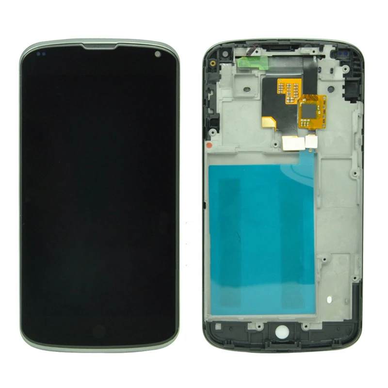 

For LG Nexus 4 E960 LCD Display With Touch Screen with Frame Replacement Parts Free Shipping
