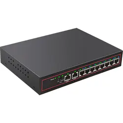 Металл 10/100 M 52 V стандартные 10 портов RJ45 Vlan функция POE, сетевые lan переключатель концентратора IP камеры switcher