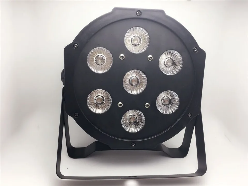 8 шт./7x12 Вт RGBW 4в1 led par light 7x18 RGBWA UV 6в1 плоский свет dmx512 Диско Огни профессиональное