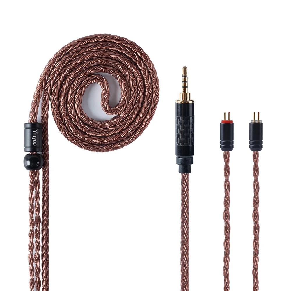

Yinyoo 16 Core Import Single Crystal Copper Balanced Cable 2.5/3.5mm/4.4m With MMCX/2pin Connector For LZ A6 KZ ZS10 AS10 AS16