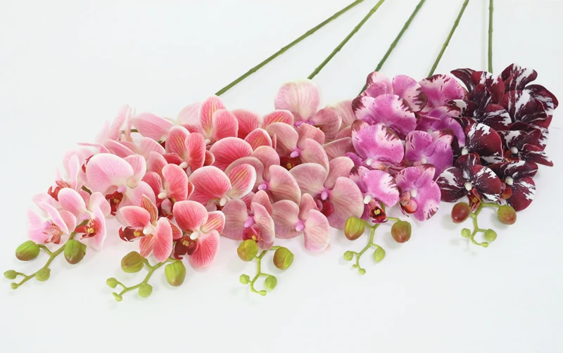 JAROWN Simulation Orchid Artificial Real Touch Latex Butterfly Orchid Flowers Wedding Feast Decoration Flores Home Decor Fleur (16)