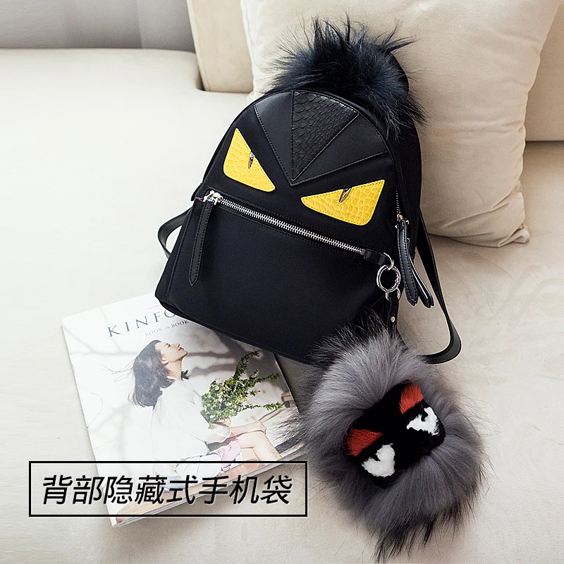 

Backpack female 2019 new star with the bag casual little devil backpack travel backpack custom men