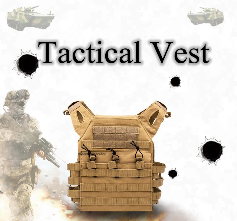 Adjustable J P C Molle Tactical Vest Plate Carrier Military Airsoft Shooting Vests Hunting CS Waistcoat Wargame Paintball Vest