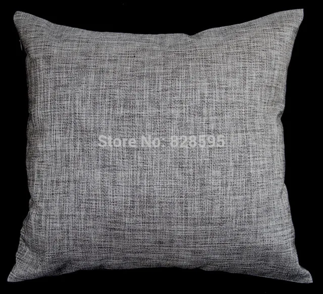 En05 24 X Inch 61 61cm Deep Gray Linen Cushion Cover Pillow En05 24 X Inch 61 61cm Deep Gray Linen Cushion