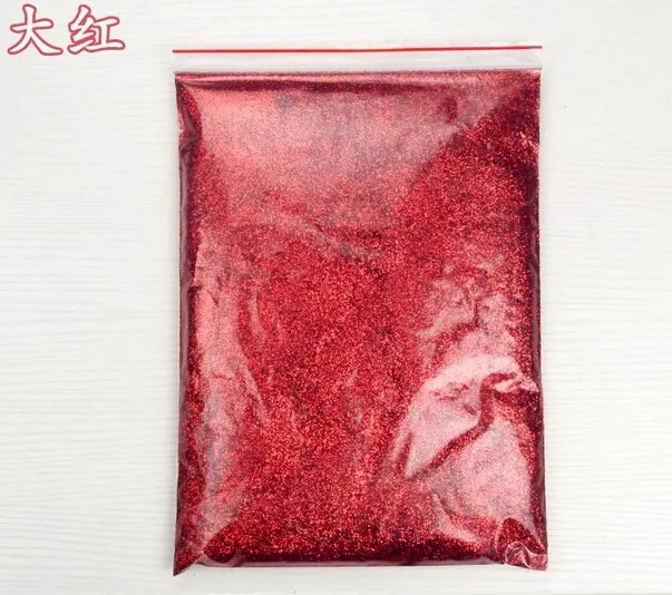 

Free Shipping Normal Series Red glitter powder phosphor powder,DIY 500g/bag,Environmental protection,Nail Flash pigment