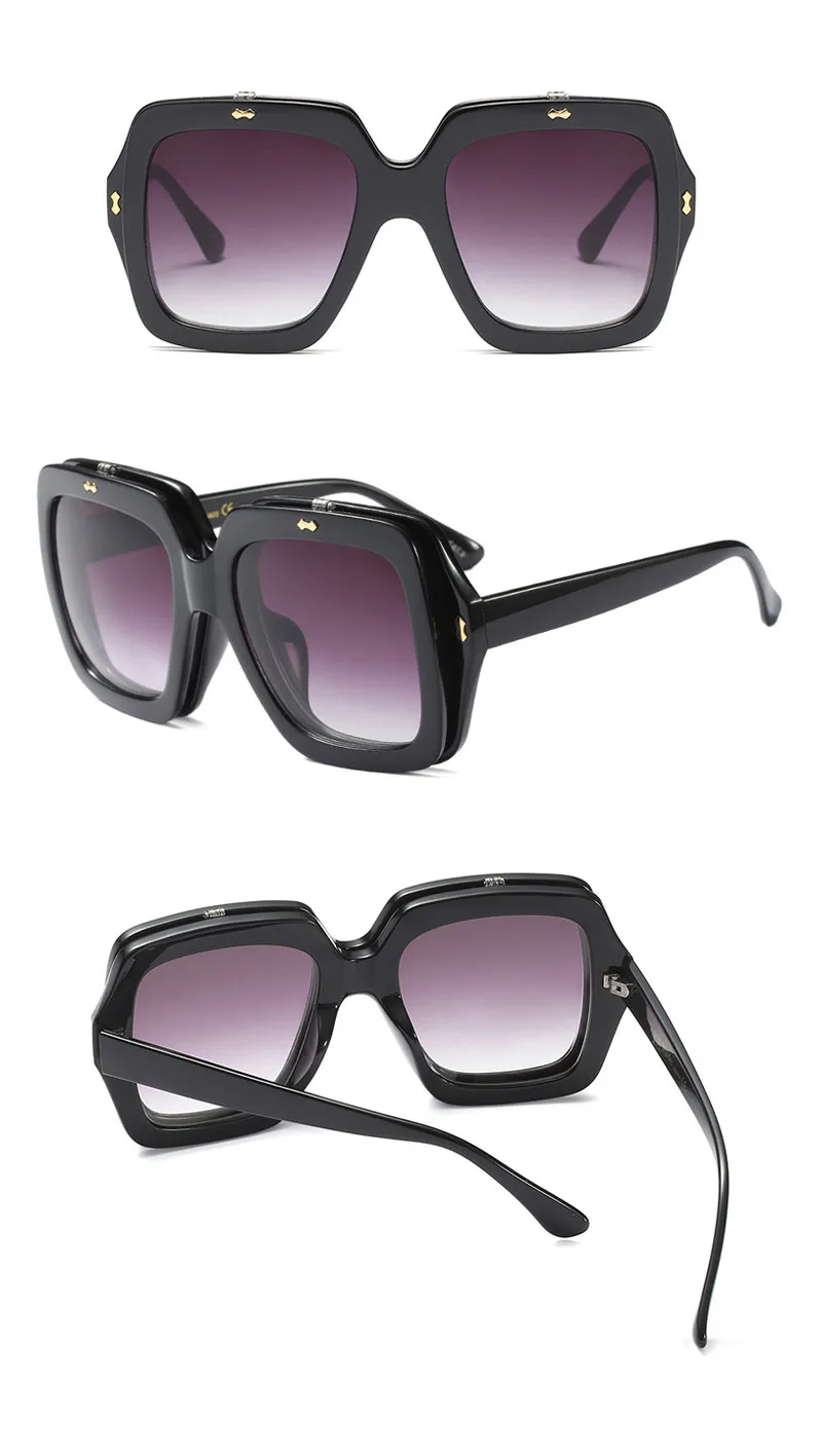 2018 Oversized Square Women Sunglasses(14)