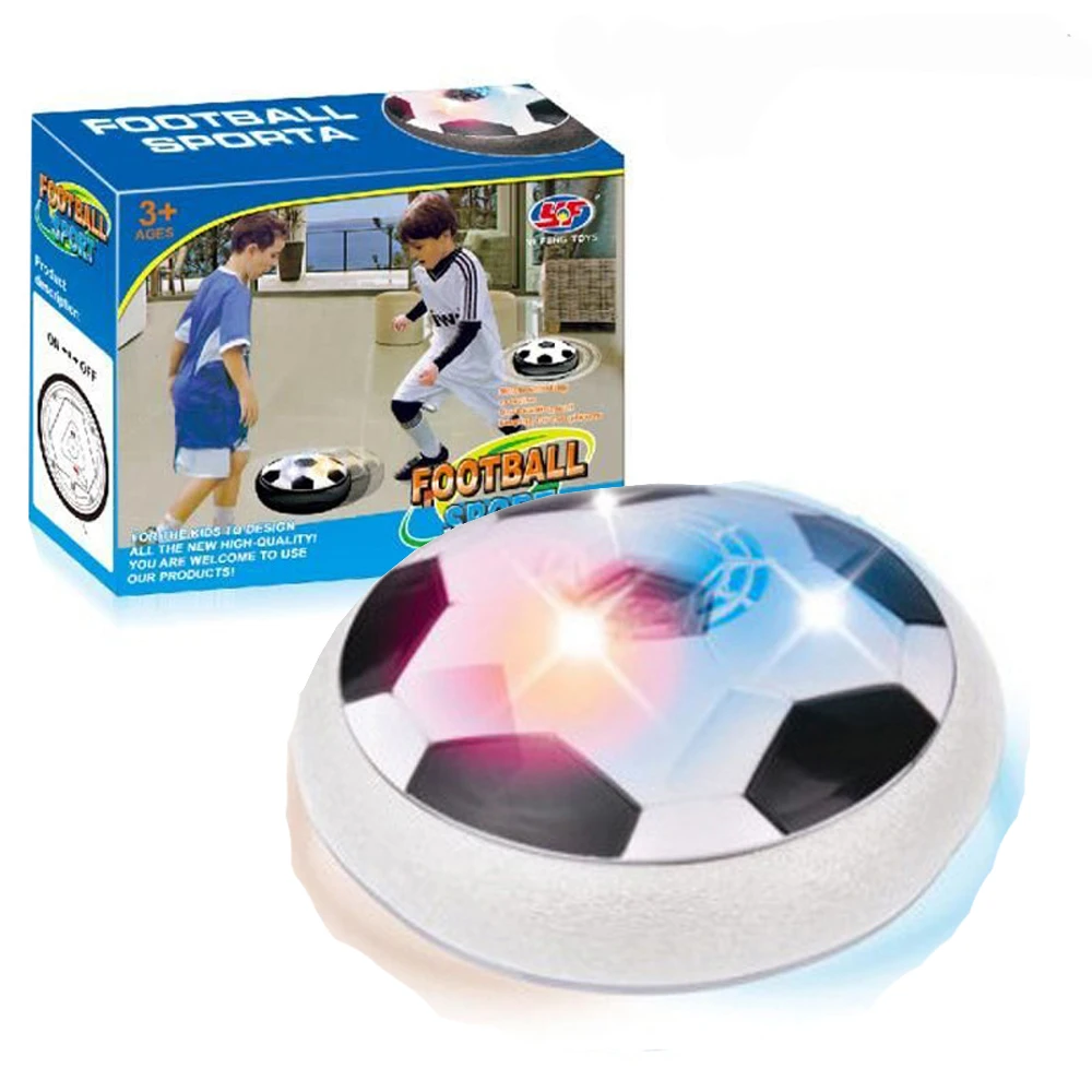 2018 Новый парящий игра «Футбол» детский подарок смешной мигающий шар игрушки Air power футбольные мячи диск скольжение мульти-поверхность