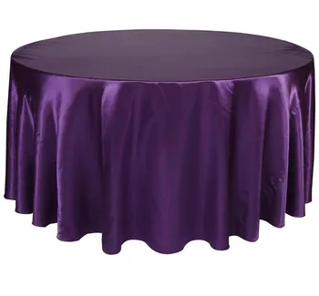 

WedFavor 10pcs Round Satin Table Cloths Wedding Table Cover Wedding Table Overlay Linen For Home Hotel Event Party Decoration