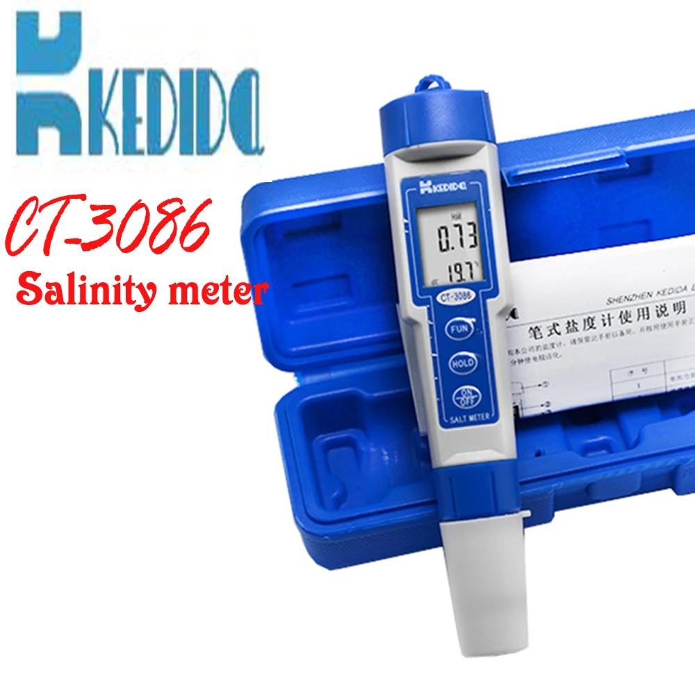 CT 3086 Salt Meter ,Water Salinity Tester, Pen type digital salt meter