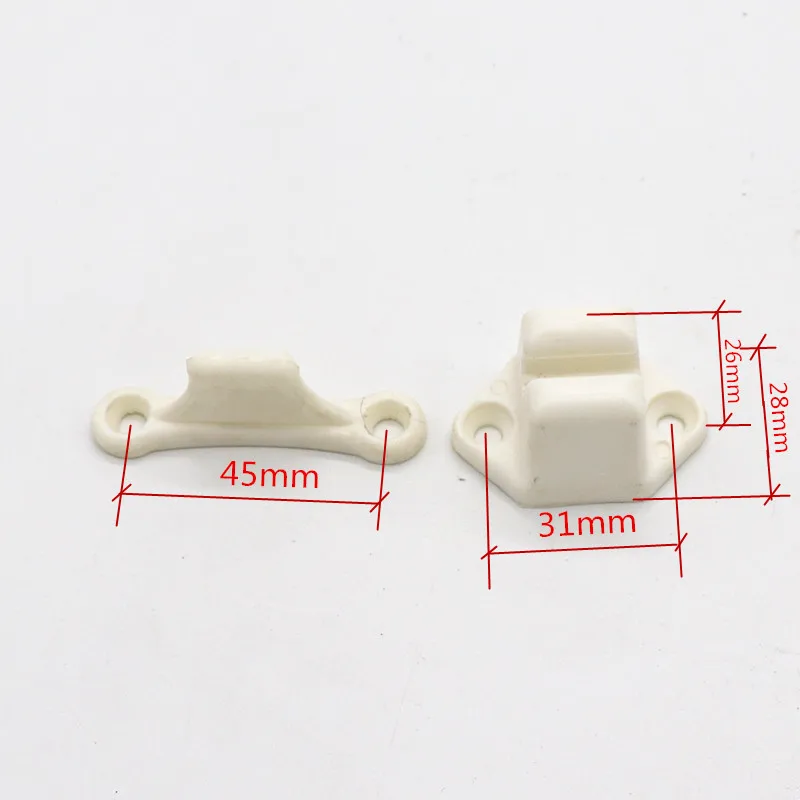 Door stopper resile nylon stopper Limiters for Rv door push catch Holder for RV Cabinet Doors white color