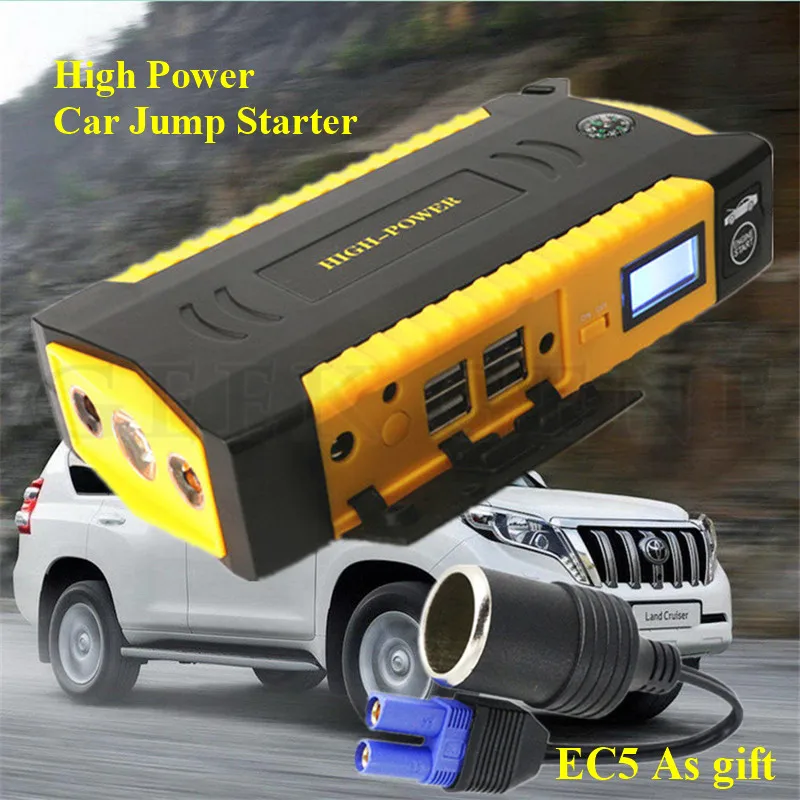 New Car Jump Starter Charger For Car Battery Booster Buster Starting Device Petrol Diesel 12V 600A Pack Power Bank Portable