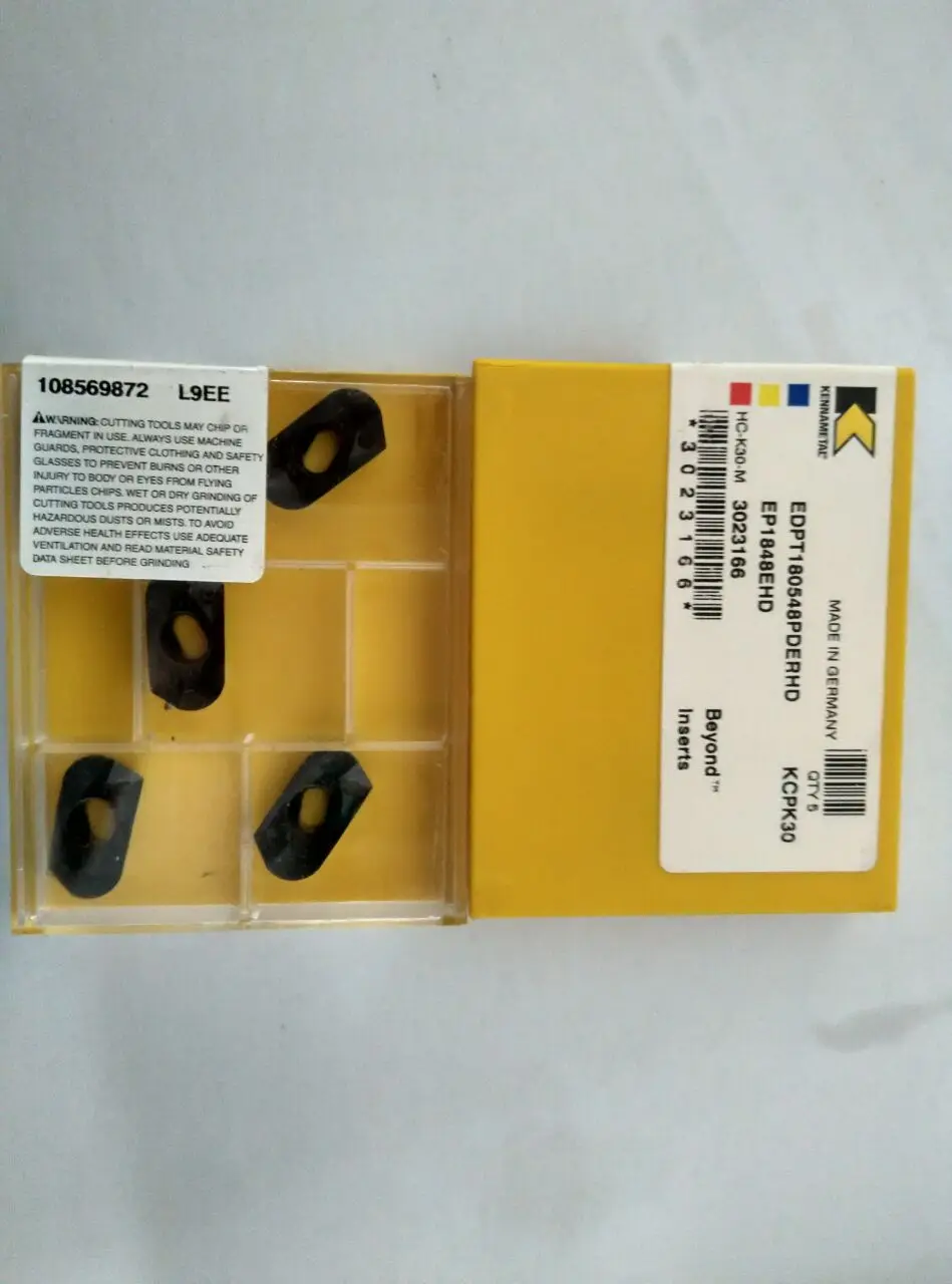 10 Uds inserto de carburo de EDPT180548PDERHD KCPK30|insert|insert ...