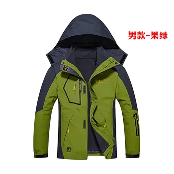 

2017 New 2 Pieces Hiking Jackets Men Women Waterproof Windproof Warm Hiking Jackets Winter Warm Jackets For Outdoor Camping