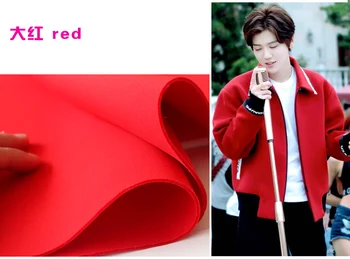 

Red Interlayer Spacer Fabric Spandex Fabric Knitted Fabric Skirt Jacket Suits Outfit 60" Wide Sold By The Yard