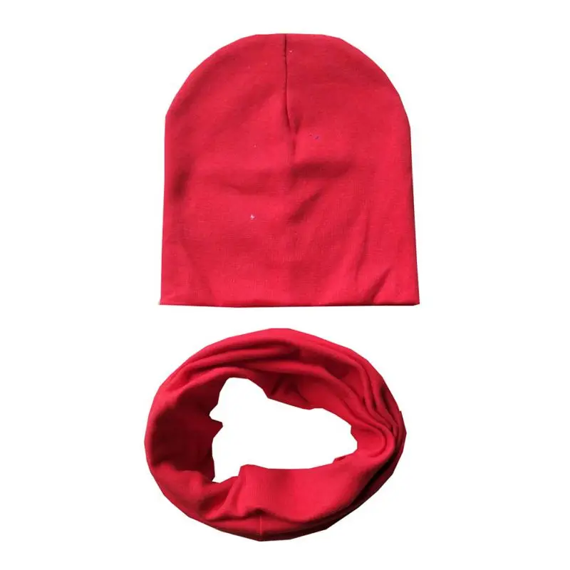 

Fashion Children Baby Cotton Hat Scarf Sets Baby Spring Caps Kids Boys Girls Beanies Infant Toddler Hats Suits