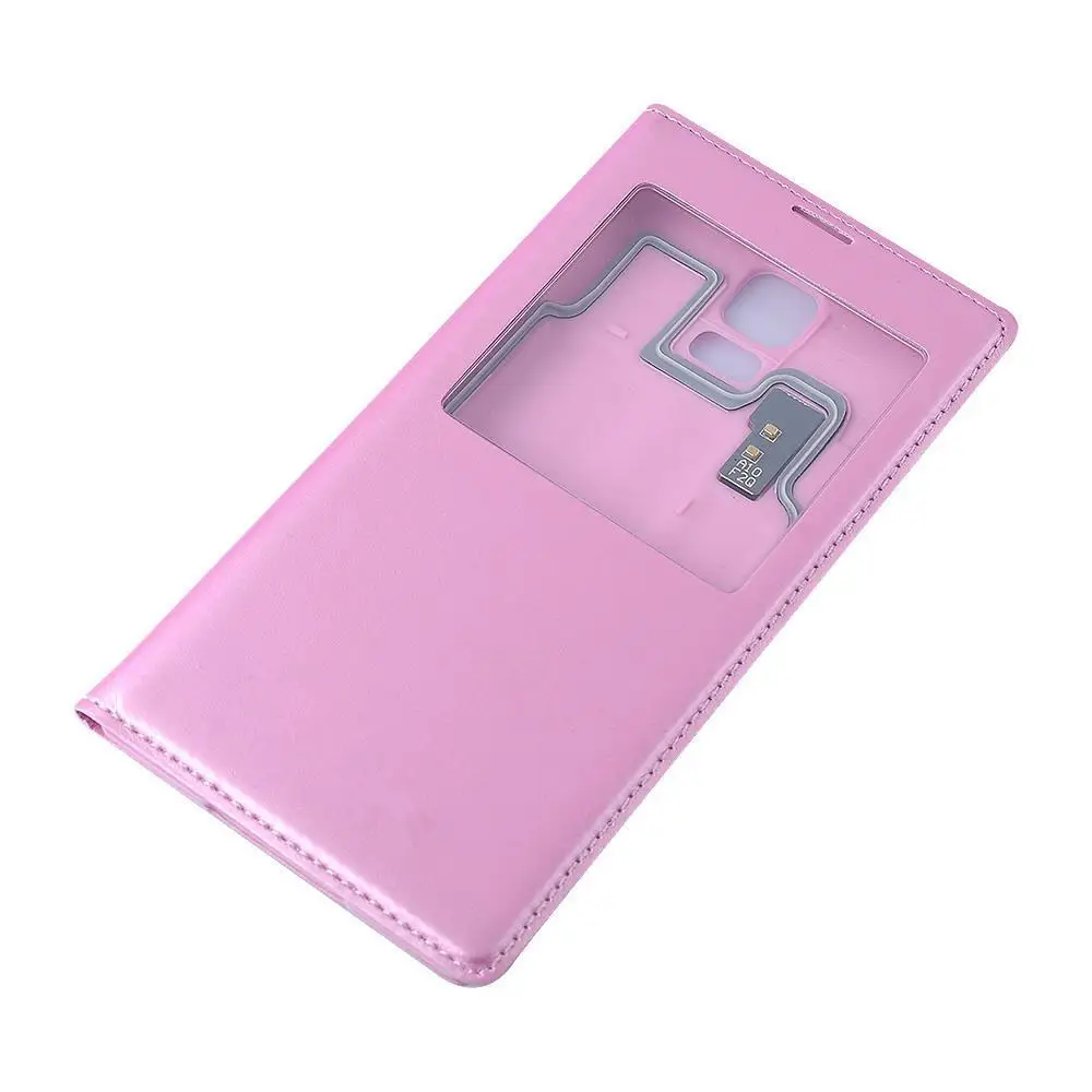 Кожаный чехол для Samsung Galaxy S5 SV I9600 9600 с функцией сна и микросхемой IC|case for samsung galaxy|case