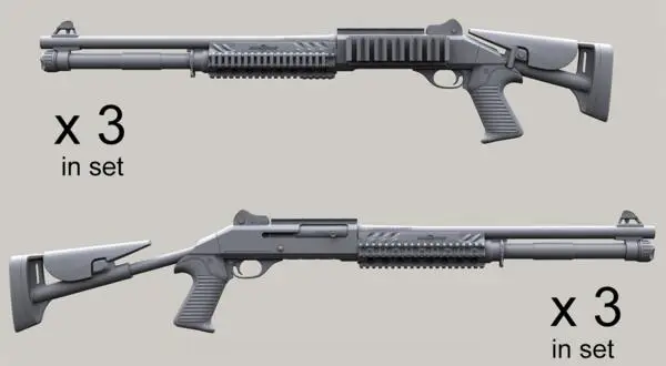 

1/35 Modified Parts M1014 Gun (total 6pcs) Resin Models