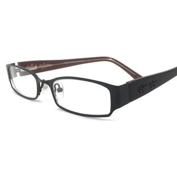 

Laura Fairy Fashion Stainless Steel Eyeglasses Women Flower Carved Flexible Hinge Elegant Optical Glasses for Sight